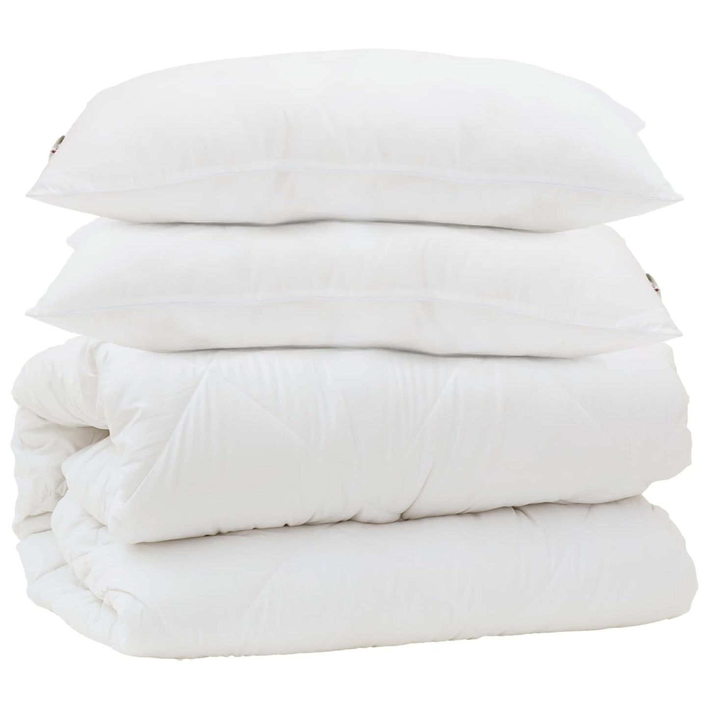 Antklodžių rinkinys 3 pcs Balta Mikropluoštas ir pūkų plunksnos