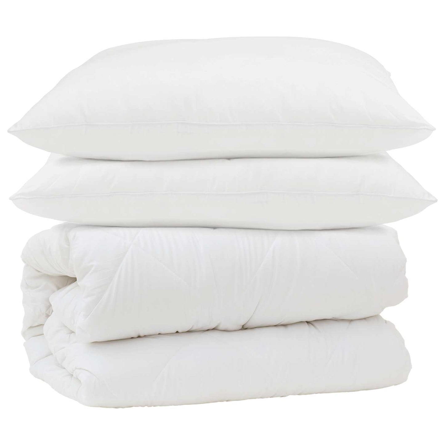 Antklodžių rinkinys 3 pcs Balta Mikropluoštas ir pūkų plunksnos