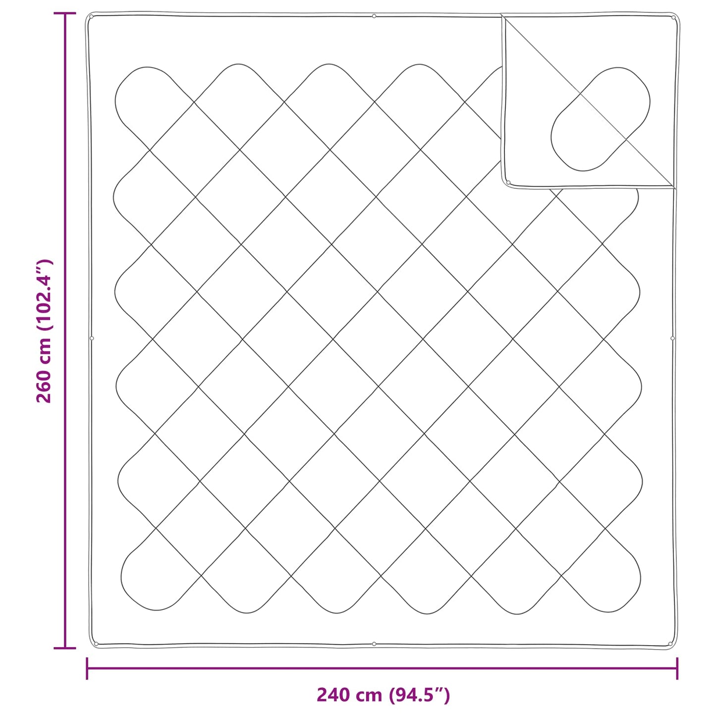 Antklodžių rinkinys 3 pcs Balta Mikropluoštas ir pūkų plunksnos