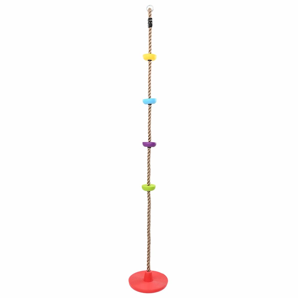 Vaikų kopimo virvė su disko sėdyne ir platformom 200 cm
