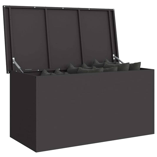 Lauko saugojimo dėžė Juoda 100 x 50,5 x 50 cm Plienas