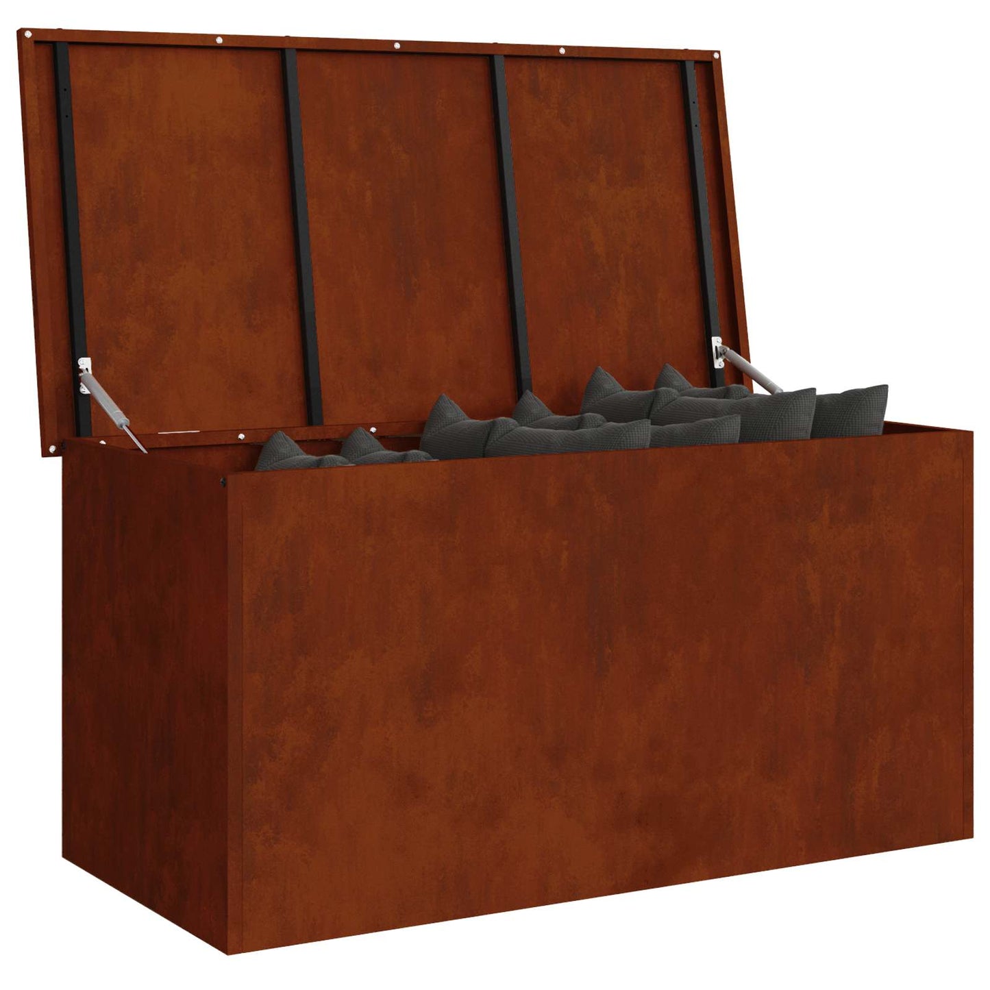 Lauko saugojimo dėžė Rūdijanti 100 x 50,5 x 50 cm Plienas