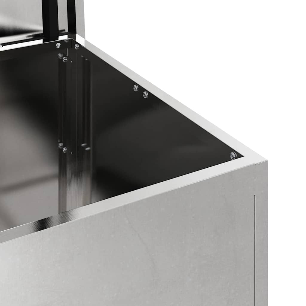 Lauko saugojimo dėžė Sidabro 80 x 50,5 x 50 cm Plienas