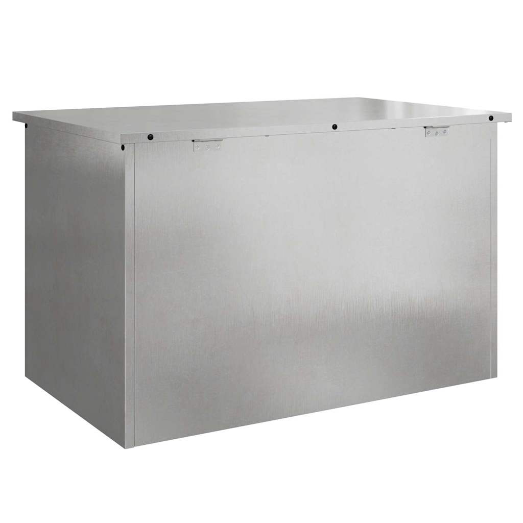 Lauko saugojimo dėžė Sidabro 80 x 50,5 x 50 cm Plienas