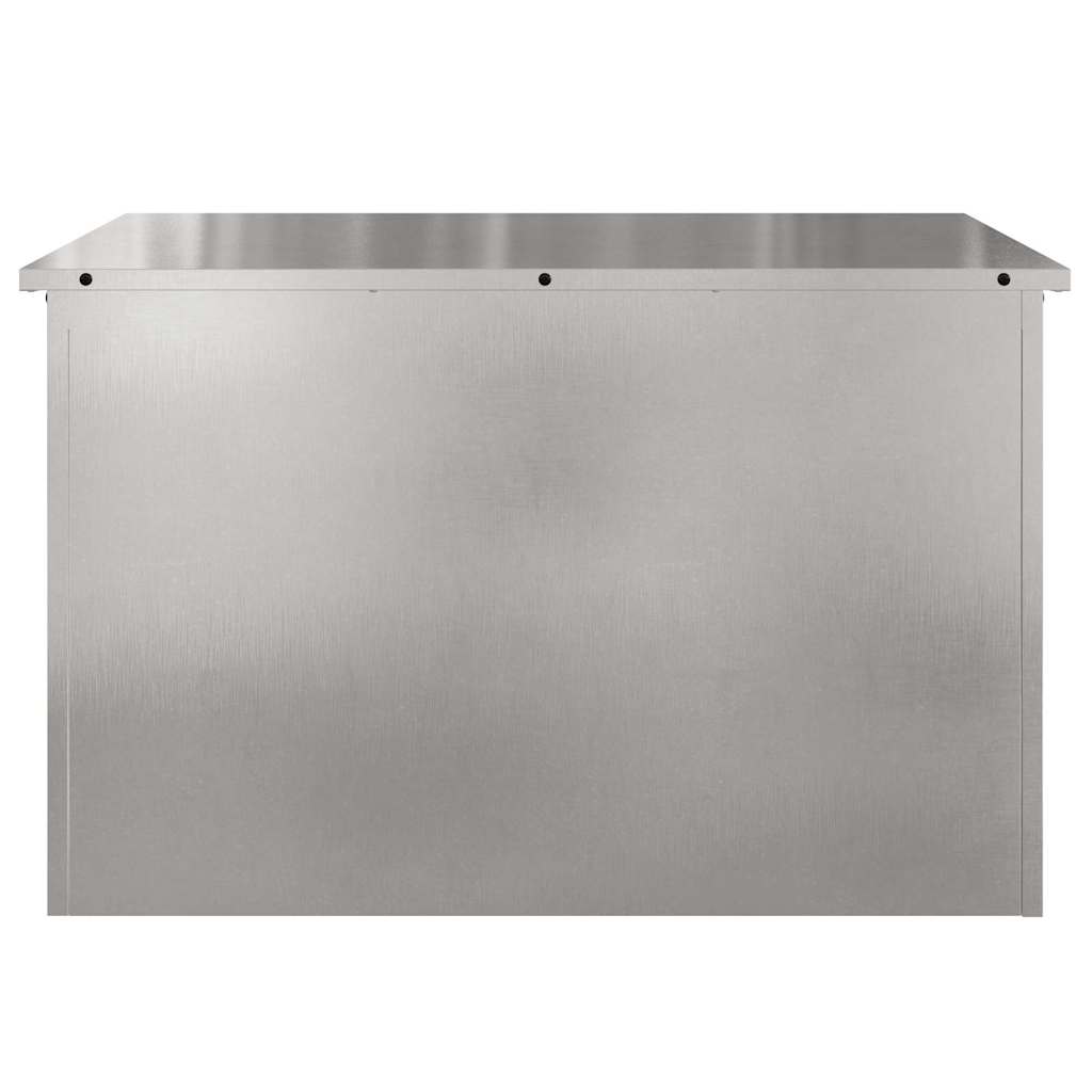 Lauko saugojimo dėžė Sidabro 80 x 50,5 x 50 cm Plienas