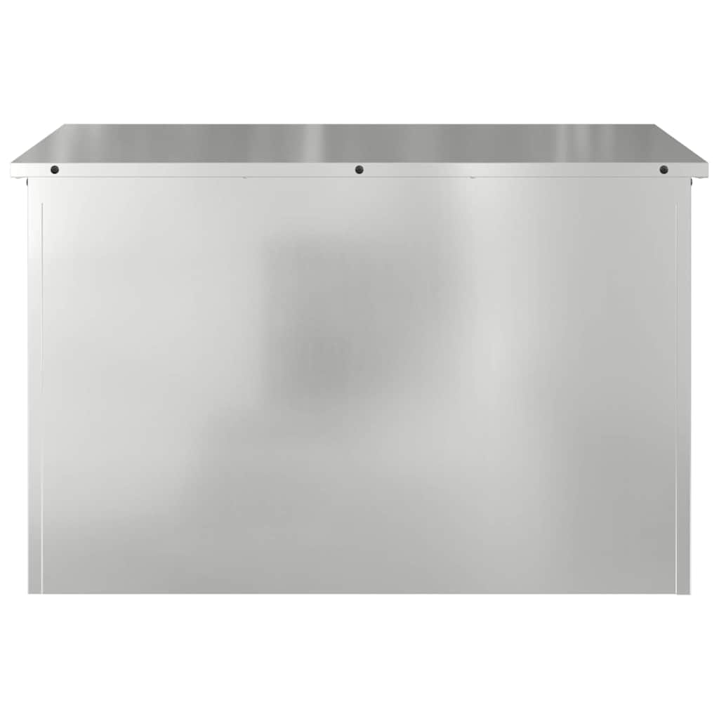 Lauko saugojimo dėžė Sidabro 80 x 50,5 x 50 cm Plienas