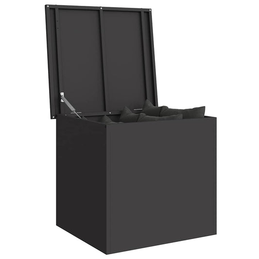 Lauko saugojimo dėžė Juoda 55 x 50,5 x 50 cm Plienas