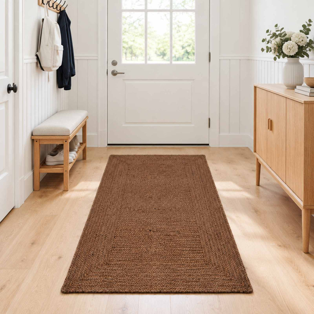Kilimas Pilka 80 x 200 cm Džiutas