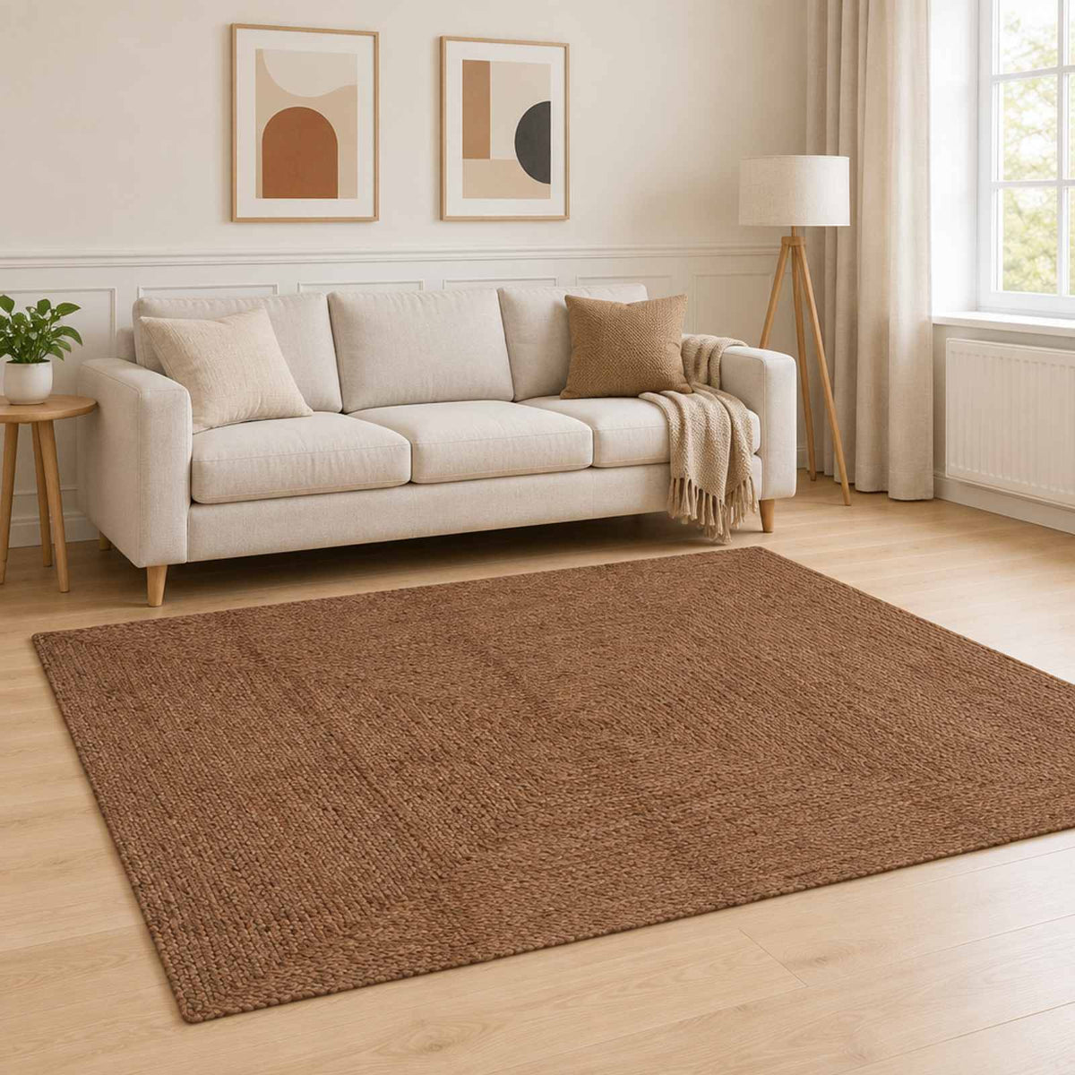 Kilimas Pilka 160 x 230 cm Džiutas