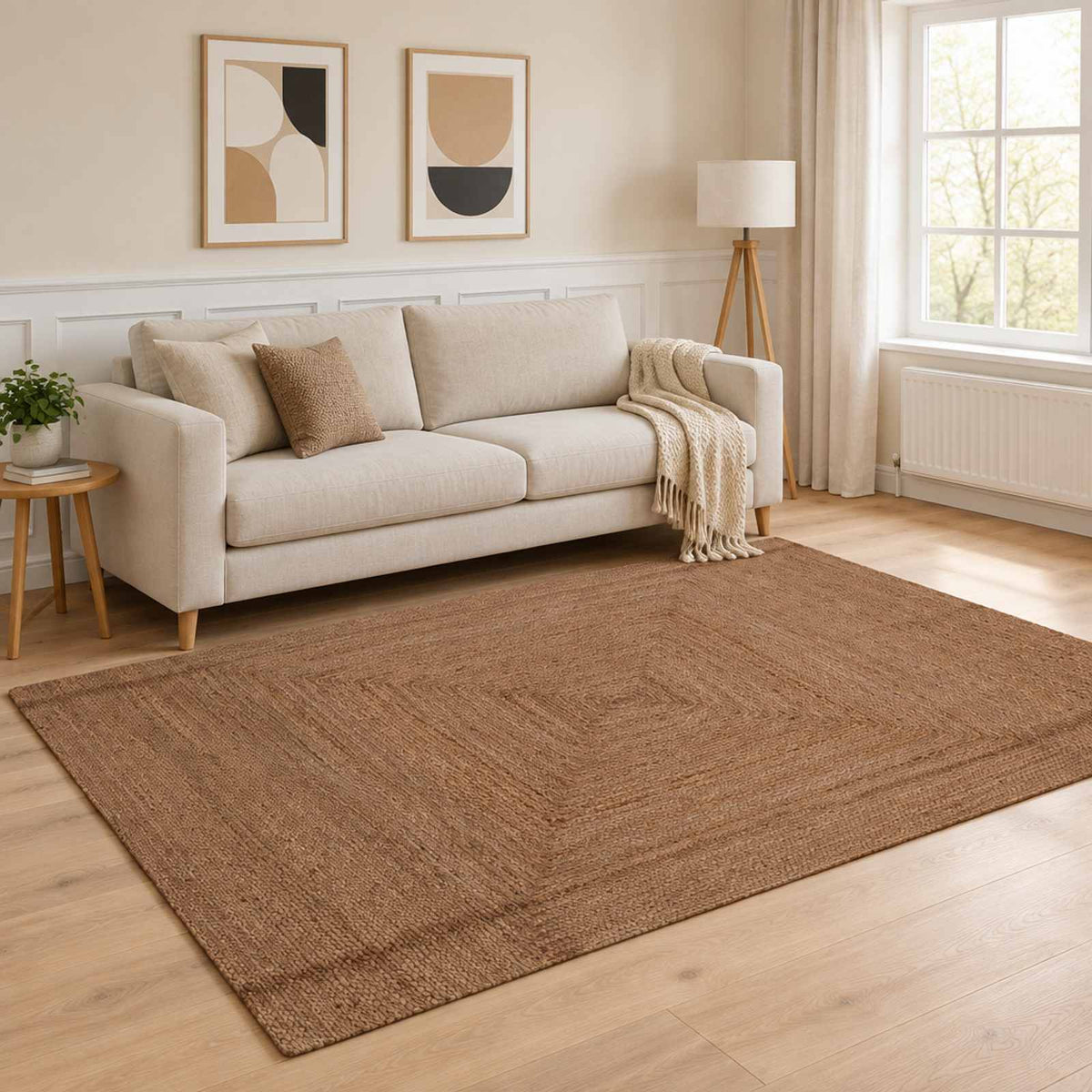 Kilimas Pilka 200 x 290 cm Džiutas