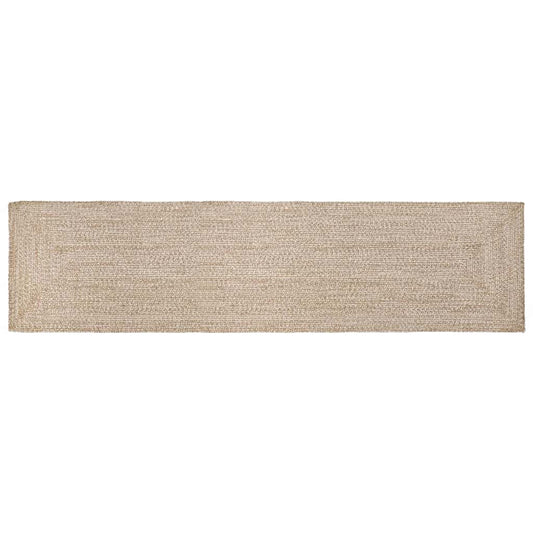 Kilimas Krepšio pynimas Natūrali ir balta 60 x 400 cm Džiutas