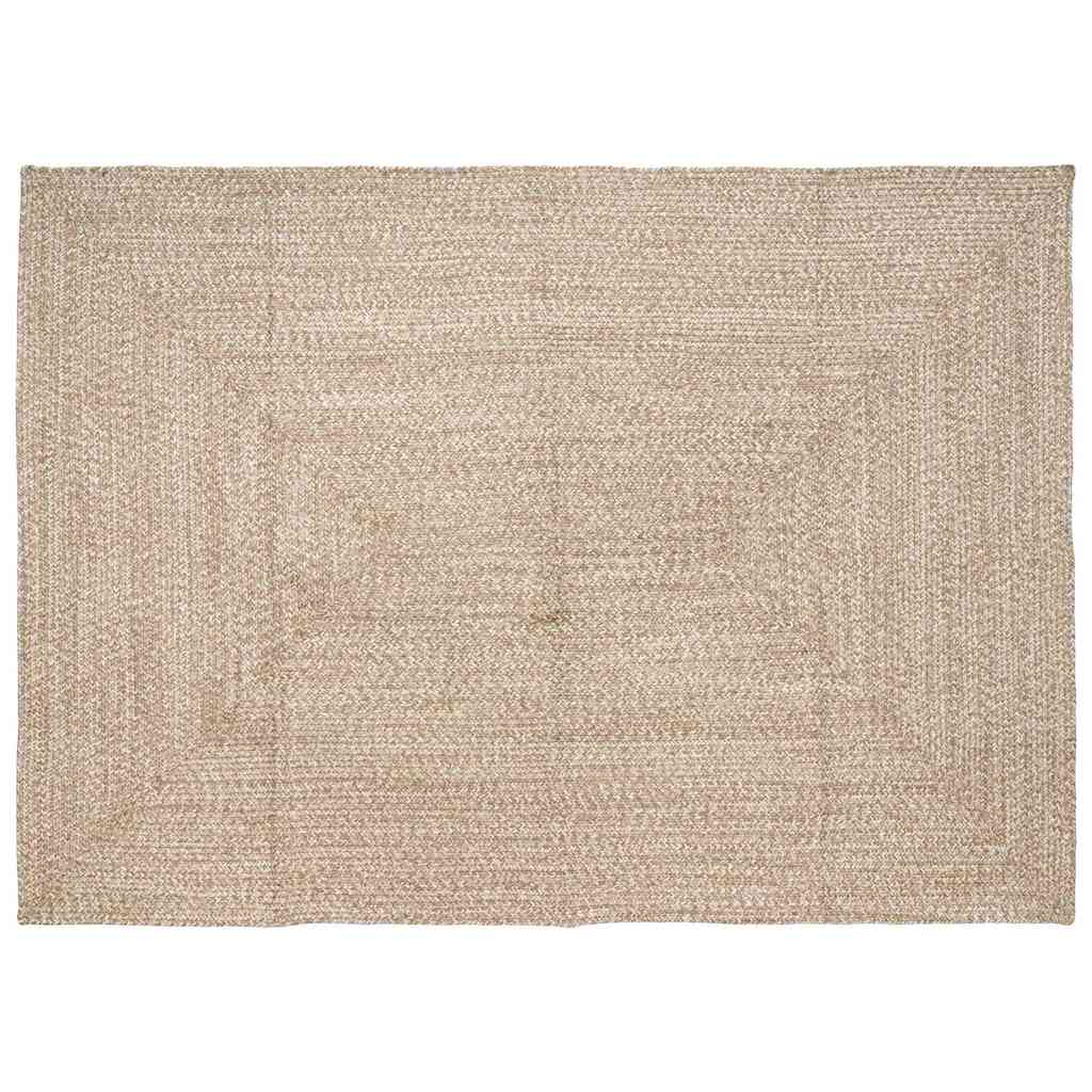 Zoninės kiliminės dangos Natūrali ir Balta 160 x 230 cm Džiutas