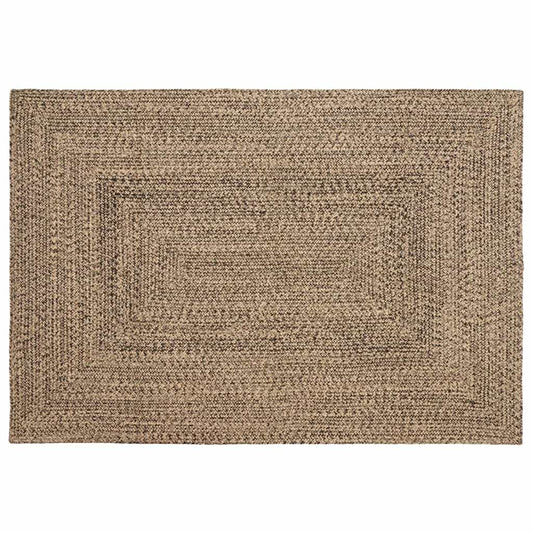 Zoninės kiliminės dangos Natūrali ir juoda 140 x 200 cm Džiutas