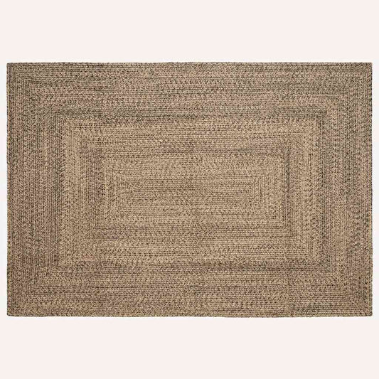Kilimas Natūralios ir juodos spalvos 200 x 290 cm Džiutas