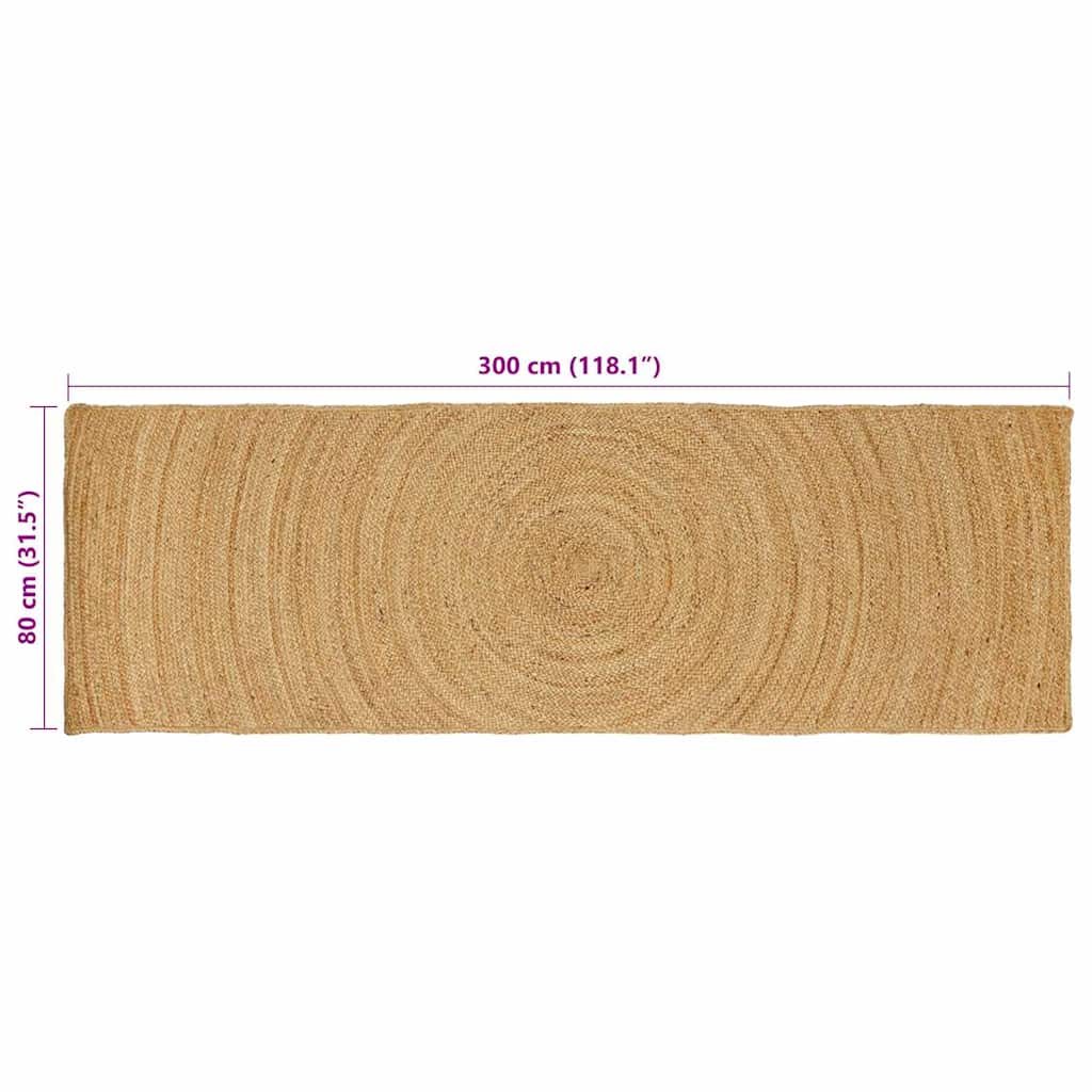 Kilimas Ruda 80 x 300 cm Džiutas