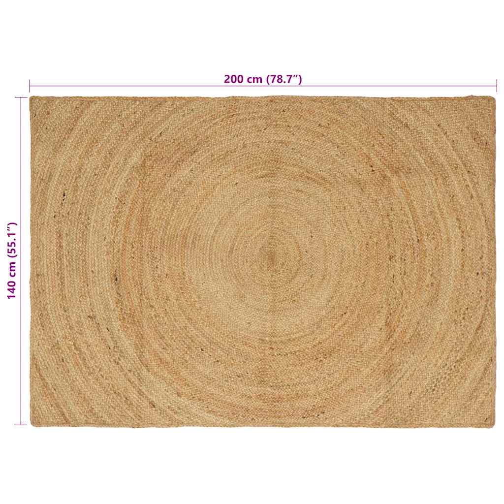 Kilimas Ruda 140 x 200 cm Džiutas