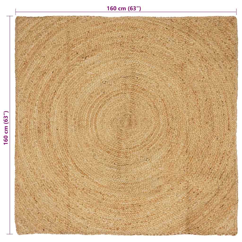 Kilimas Ruda 160 x 160 cm Džiutas