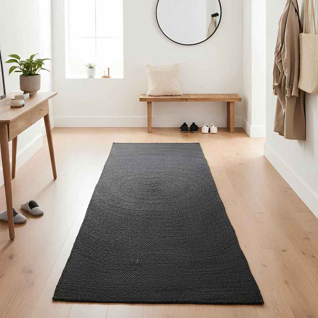 Zoninės kiliminės dangos Tamsiai pilka 80 x 300 cm Džiutas