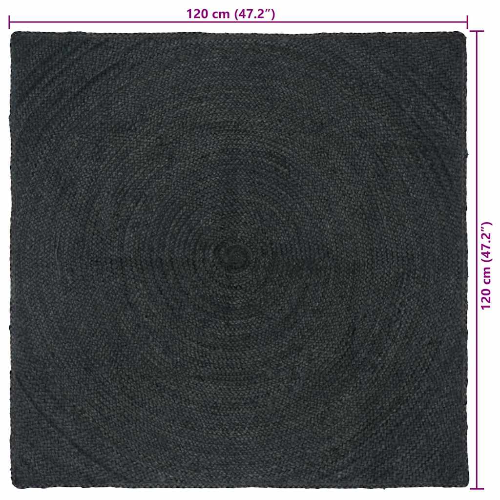 Zoninės kiliminės dangos Tamsiai pilka 120 x 120 cm Džiutas