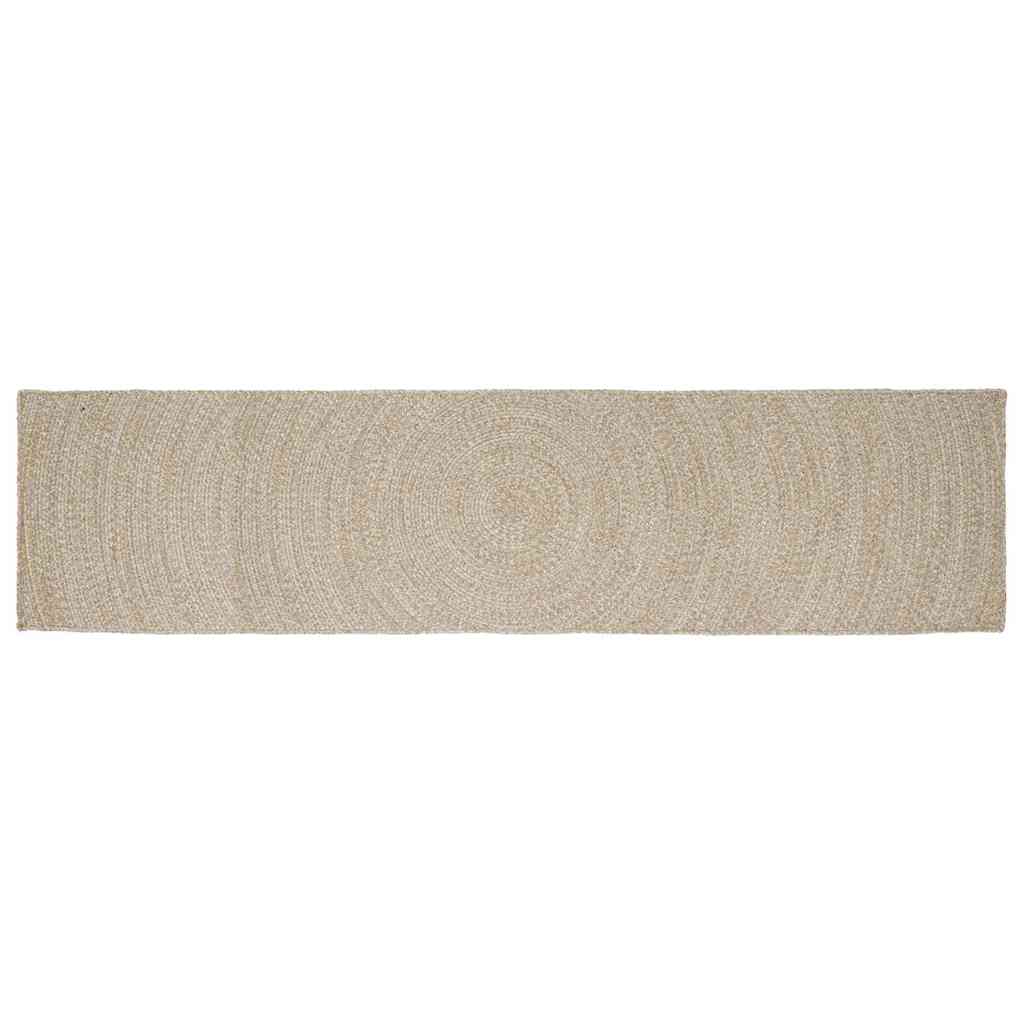 Zoninės kiliminės dangos Natūrali ir Balta 80 x 400 cm Džiutas