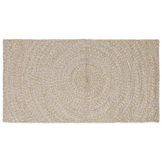 Zoninės kiliminės dangos Natūrali ir Balta 100 x 200 cm Džiutas