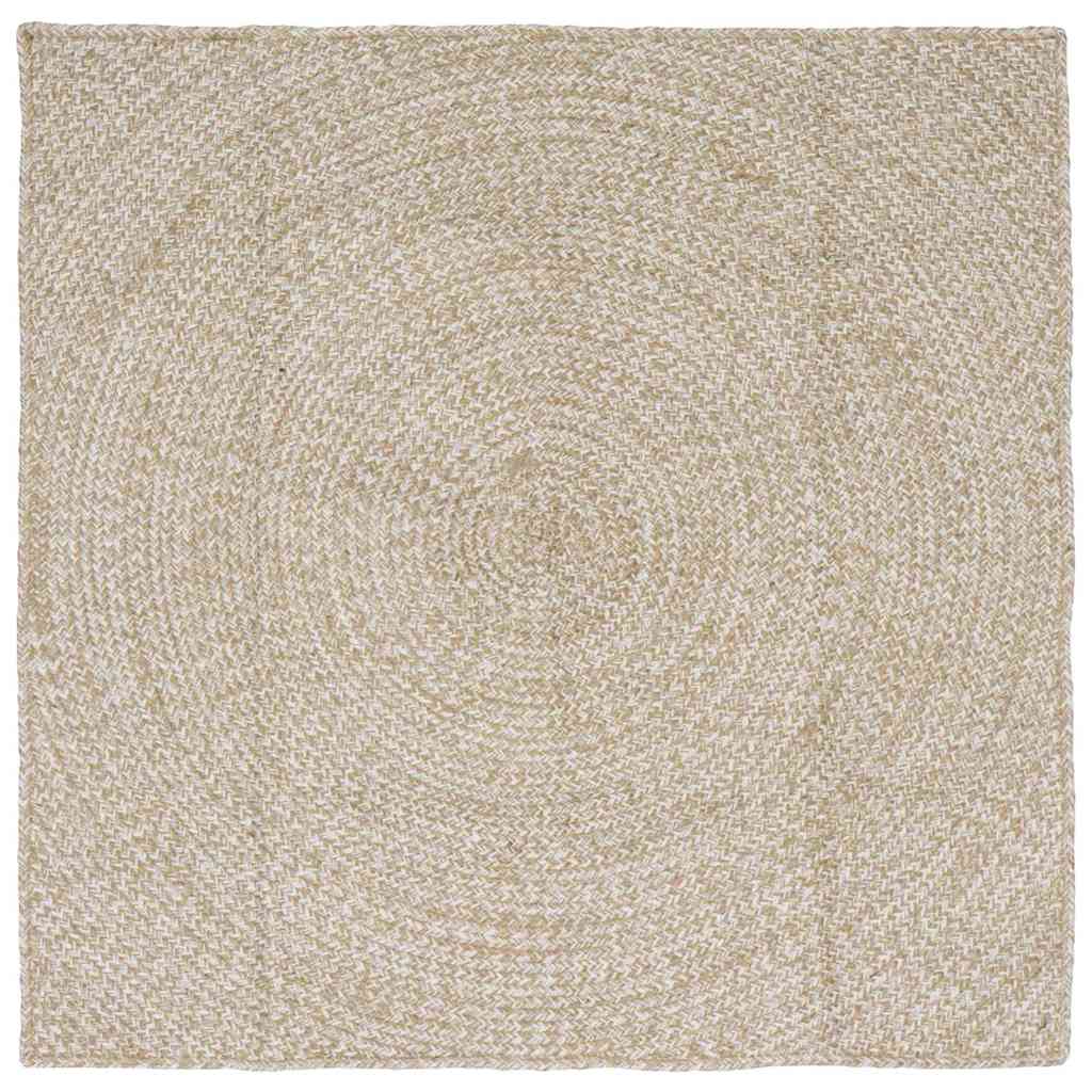 Zoninės kiliminės dangos Natūrali ir Balta 120 x 120 cm Džiutas
