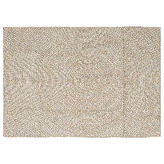 Zoninės kiliminės dangos Natūrali ir Balta 120 x 170 cm Džiutas
