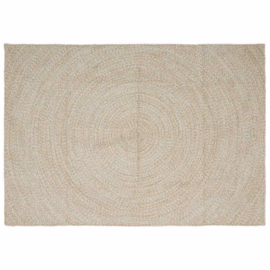 Zoninės kiliminės dangos Natūrali ir Balta 160 x 230 cm Džiutas