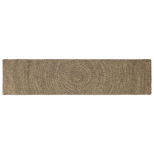 Zoninės kiliminės dangos Natūrali ir juoda 60 x 250 cm Džiutas