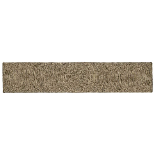 Zoninės kiliminės dangos Natūrali ir juoda 80 x 400 cm Džiutas