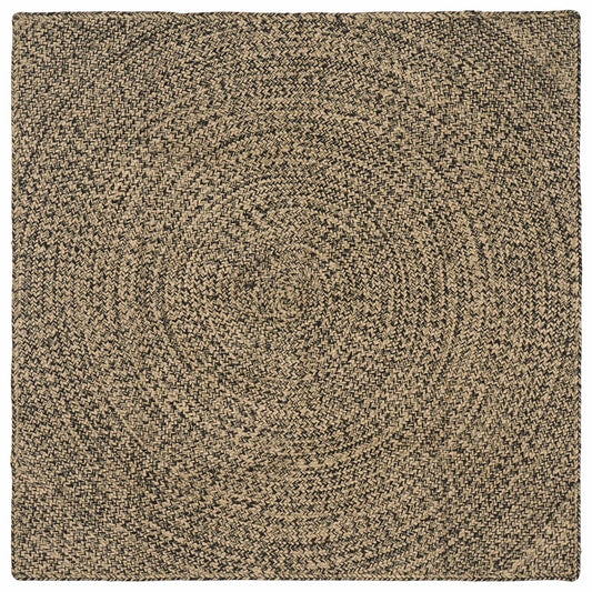 Zoninės kiliminės dangos Natūrali ir juoda 120 x 120 cm Džiutas