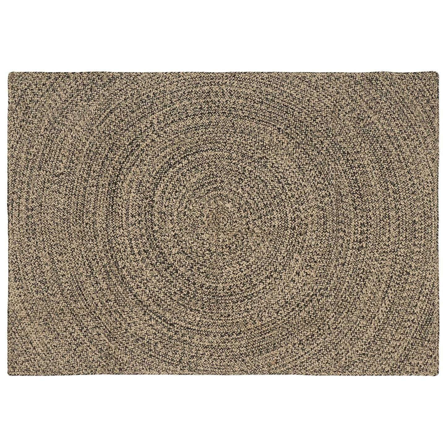 Zoninės kiliminės dangos Natūrali ir juoda 120 x 170 cm Džiutas