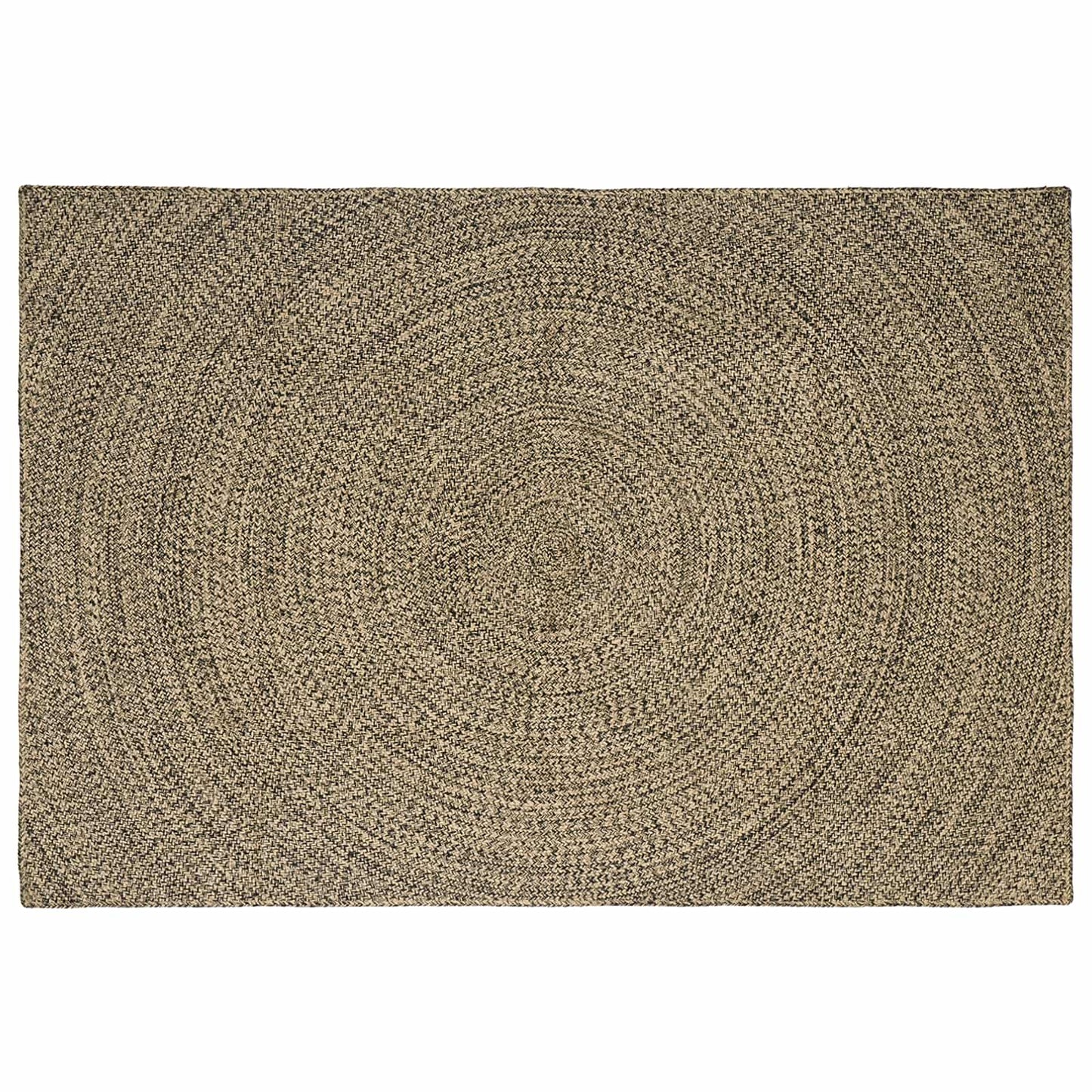 Zoninės kiliminės dangos Natūrali ir juoda 240 x 340 cm Džiutas