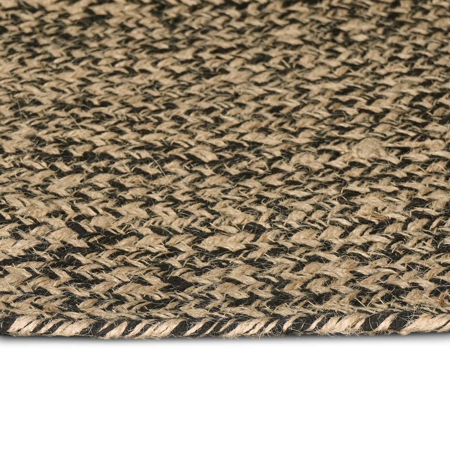 Zoninės kiliminės dangos Natūrali ir juoda 300 x 300 cm Džiutas