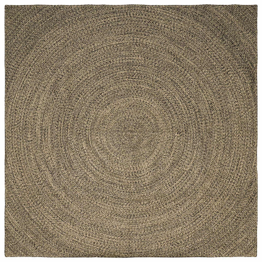 Zoninės kiliminės dangos Natūrali ir juoda 300 x 300 cm Džiutas