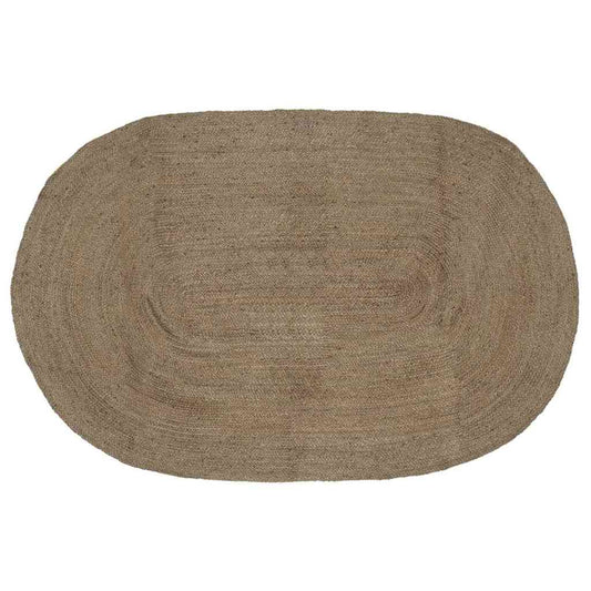 Kilimas Natūrali ir juoda 300 x 300 cm Džiutas