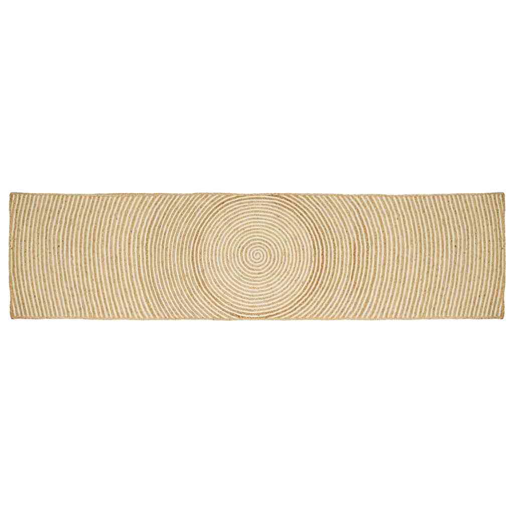 Kilimas Natūrali ir Balta 60 x 400 cm Džiutas