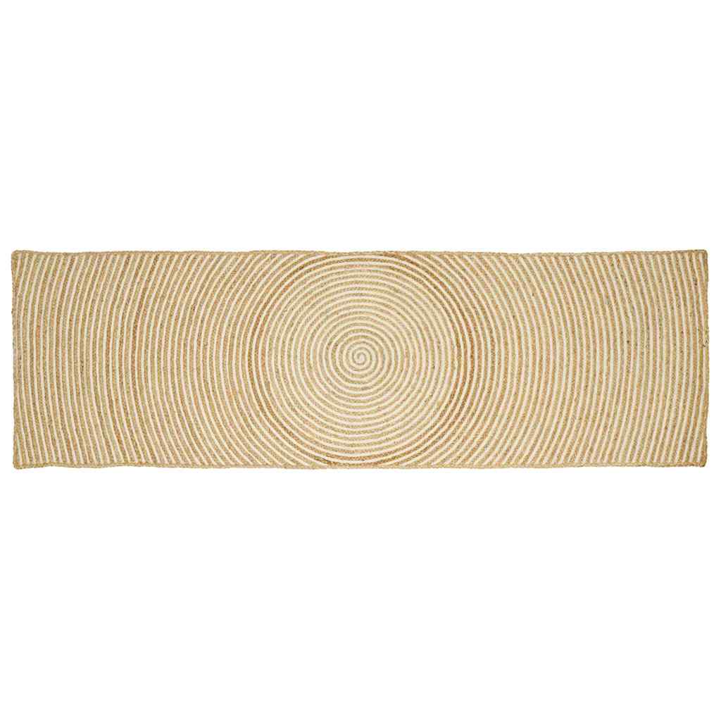 Kilimas Natūrali ir Balta 80 x 200 cm Džiutas