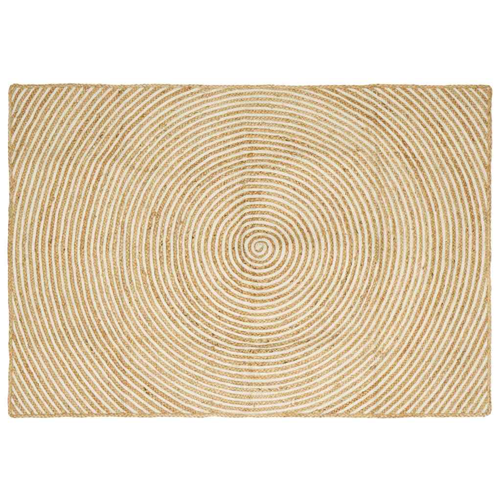 Kilimas Natūrali ir Balta 120 x 170 cm Džiutas