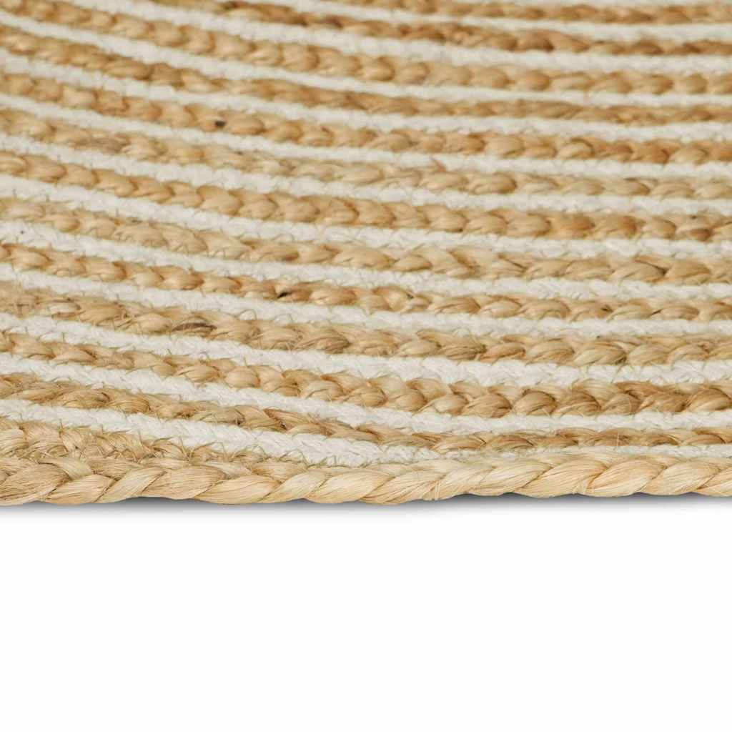 Kilimas Natūrali ir Balta 200 x 200 cm Džiutas