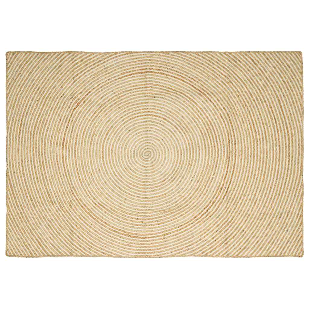 Kilimas Natūrali ir Balta 240 x 340 cm Džiutas
