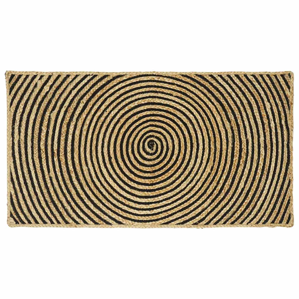 Kilimas Natūrali ir juoda 60 x 110 cm Džiutas