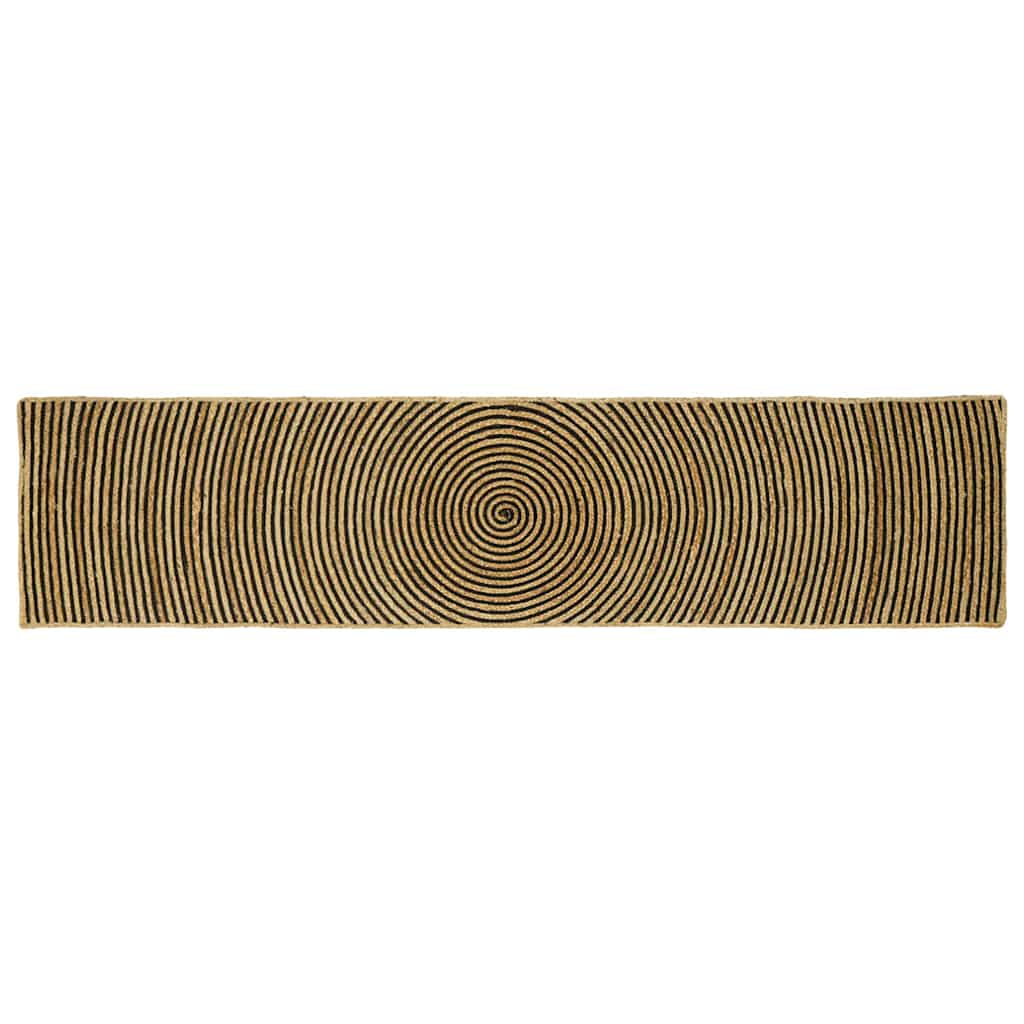 Kilimas Natūrali ir juoda 60 x 250 cm Džiutas