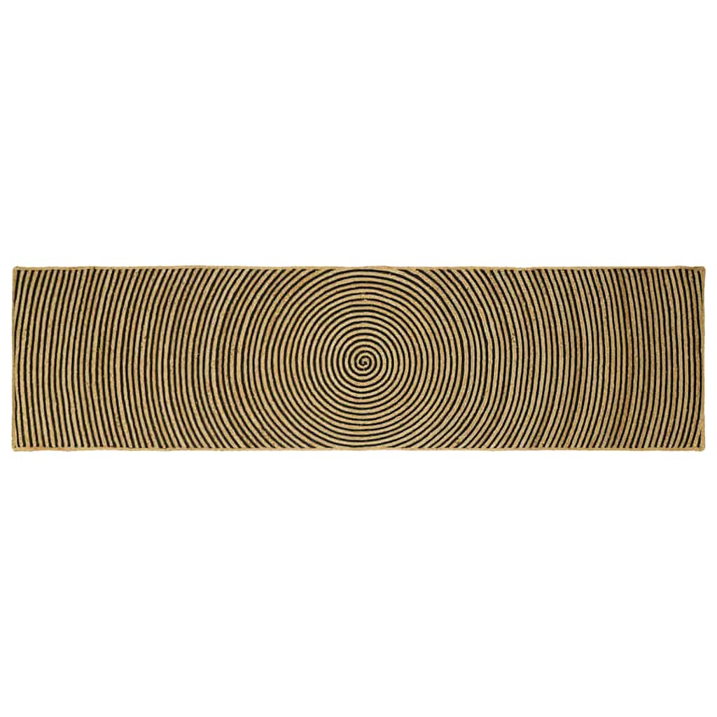 Kilimas Natūrali ir juoda 80 x 300 cm Džiutas