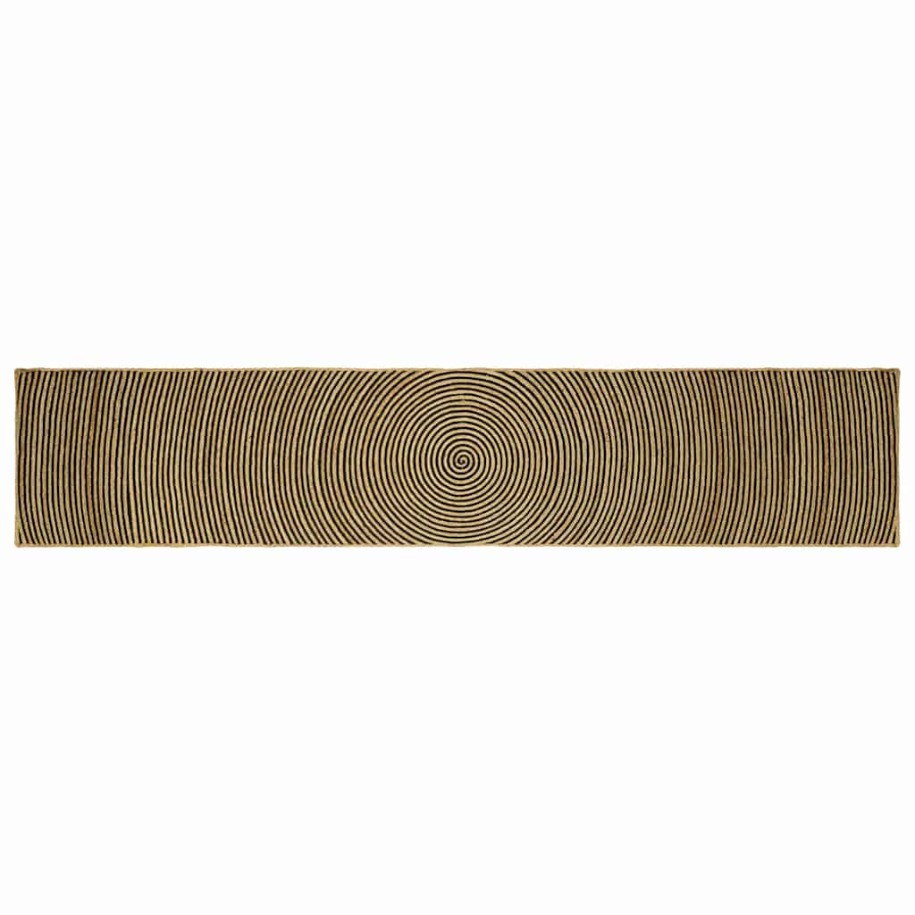 Kilimas Natūrali ir juoda 80 x 400 cm Džiutas
