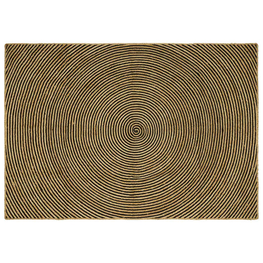 Kilimas Natūrali ir juoda 160 x 230 cm Džiutas
