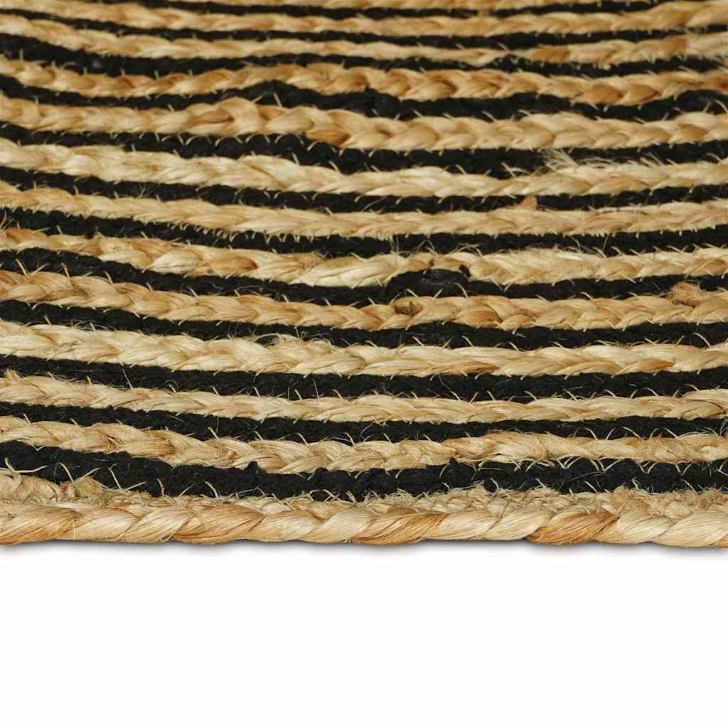 Kilimas Natūrali ir juoda 200 x 200 cm Džiutas