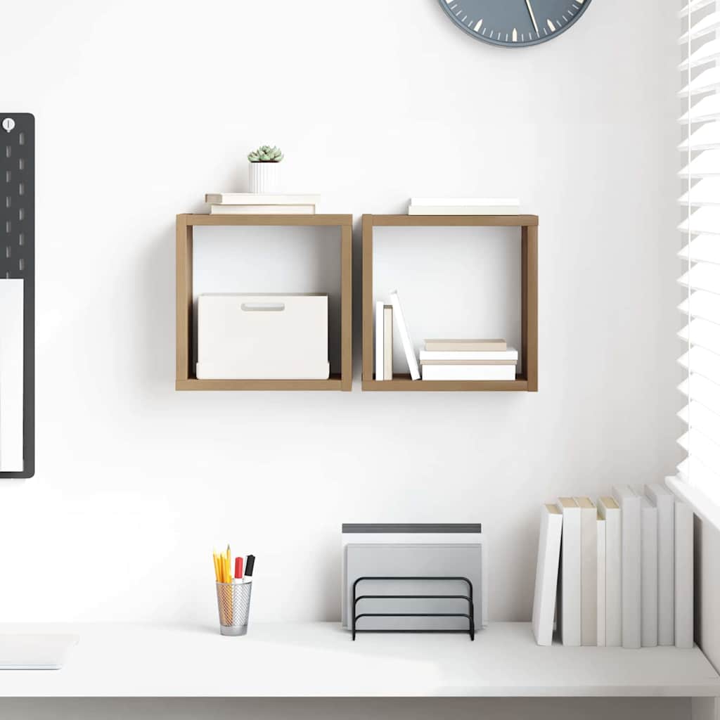 Sieninės lentynos 2 pcs artisano ąžuolo 26 x 15 x 26 cm