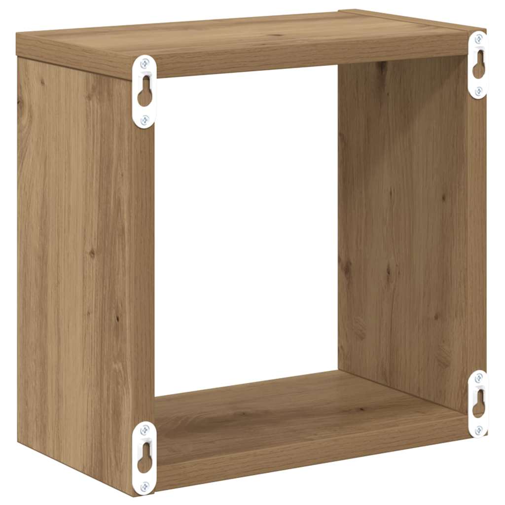 Sieninės lentynos 2 pcs artisano ąžuolo 26 x 15 x 26 cm