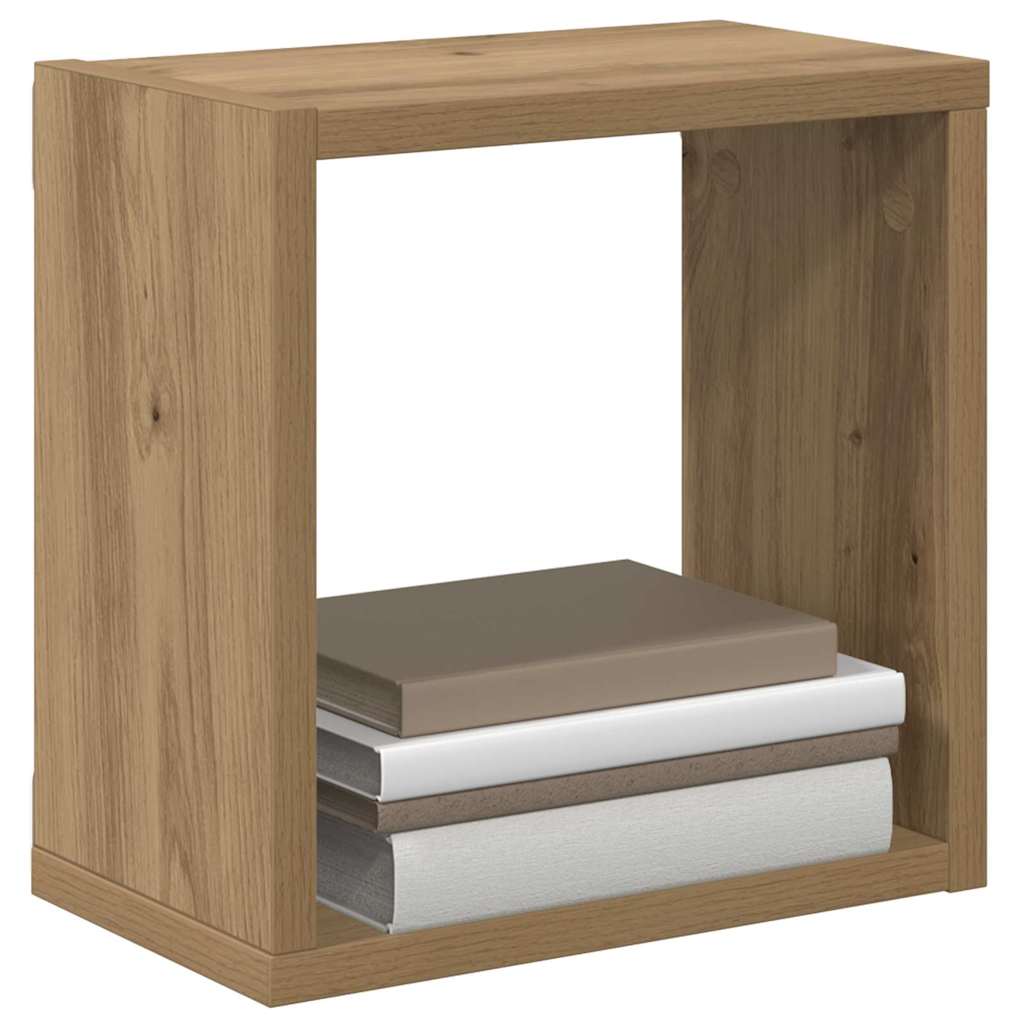 Sieninės lentynos 2 pcs artisano ąžuolo 26 x 15 x 26 cm